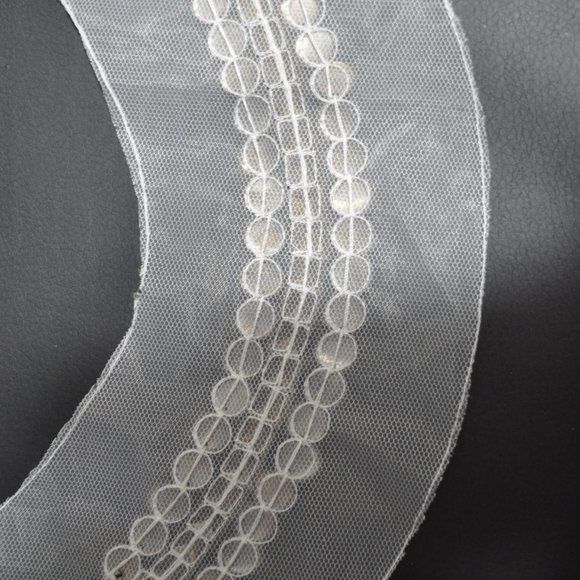 12 Pcs $9 Trims Sewing Crafting Studded Mesh Applique Patch for Bridal Dress Top - Picture 4 of 4